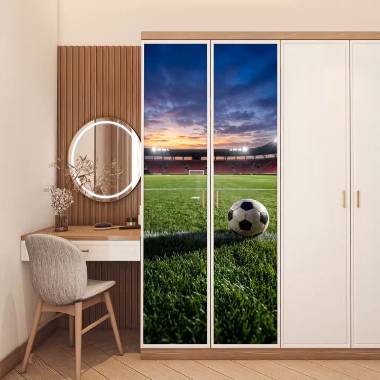 Deursticker - Voetbal - Stadion - Sport - Groen — 5