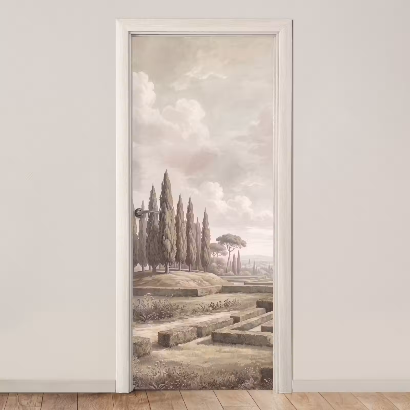 Deursticker - Vallei - Tuin - Natuur - Groen — 1