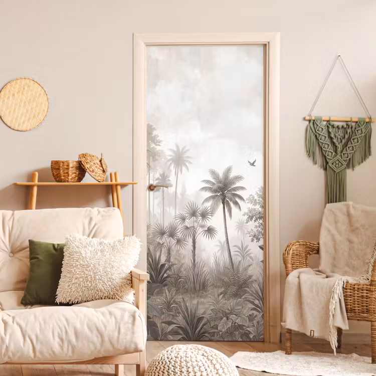 Deursticker - Jungle - Palmbomen - Natuur — 4