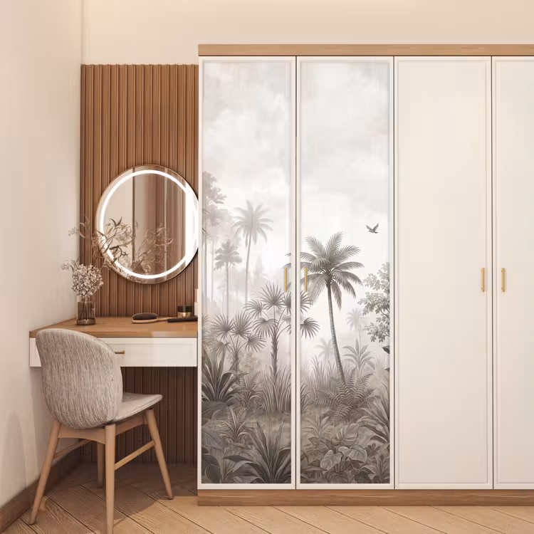 Deursticker - Jungle - Palmbomen - Natuur — 5
