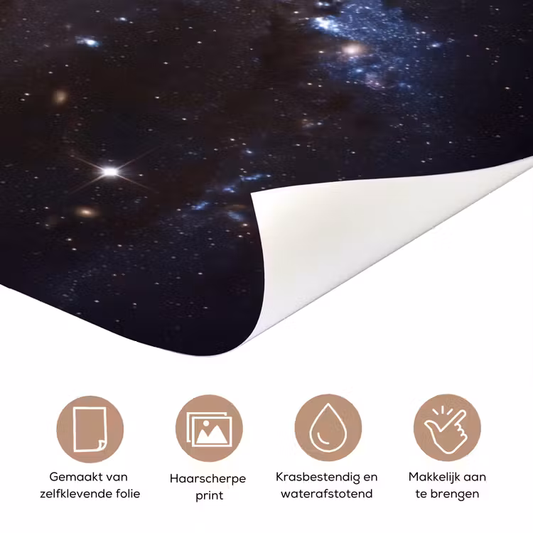 Deursticker - Kosmos - Sterrenstelsel - Donker — 3