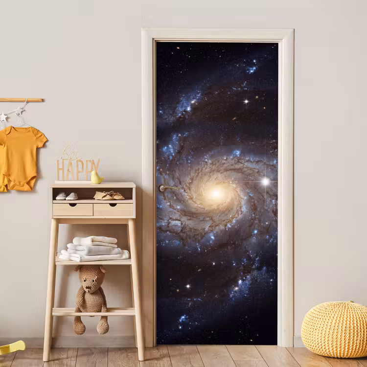 Deursticker - Kosmos - Sterrenstelsel - Donker — 6