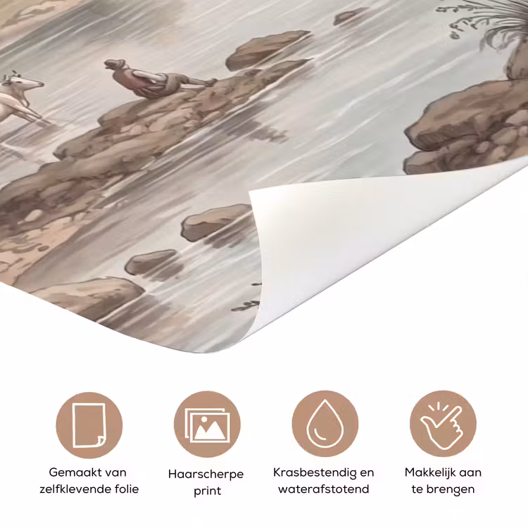 Deursticker - Landhuis - Rivier - Vee — 3