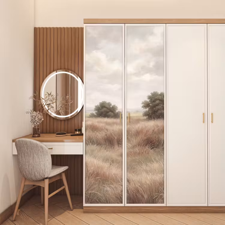 Deursticker - Landschap - Minimalistisch - Beige — 5