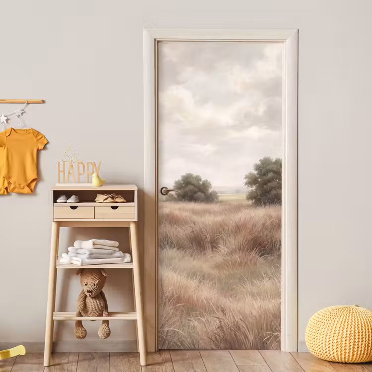 Deursticker - Landschap - Minimalistisch - Beige — 6