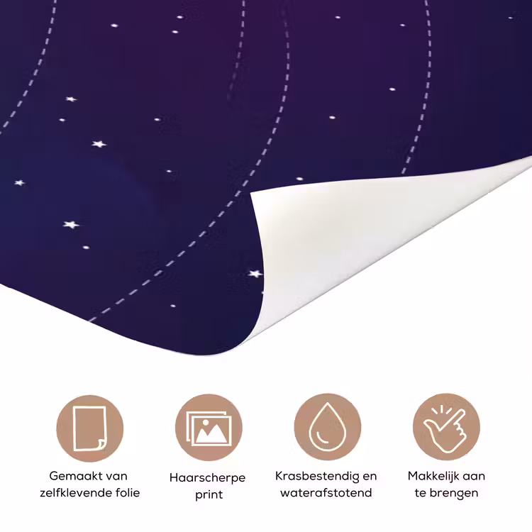 Deursticker - Planetenstelsel - Ruimte - Illustratie — 3