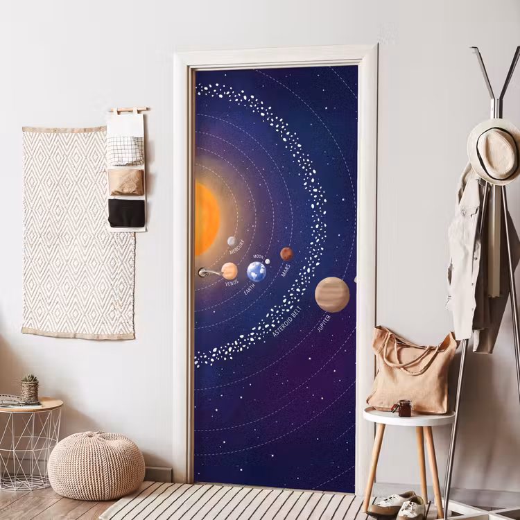 Deursticker - Planetenstelsel - Ruimte - Illustratie — 8