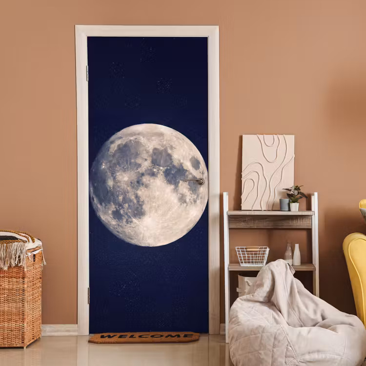 Deursticker - Ruimte - Maan - Kosmos — 2
