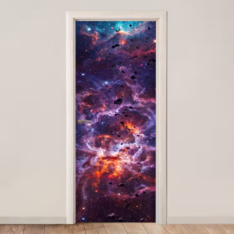 Deursticker - Space - Stars - Abstract - Colorful — 1