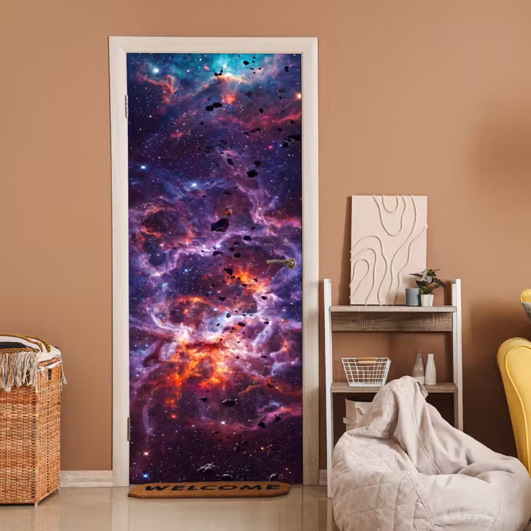 Deursticker - Space - Stars - Abstract - Colorful — 2