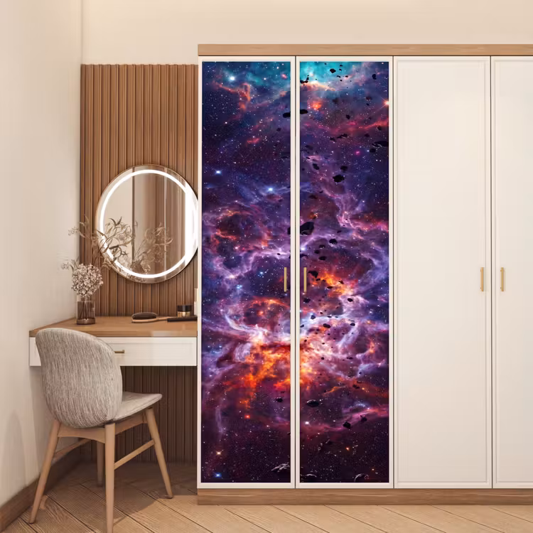 Deursticker - Space - Stars - Abstract - Colorful — 5