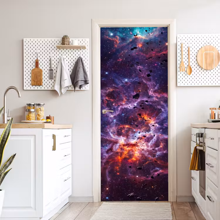 Deursticker - Space - Stars - Abstract - Colorful — 7