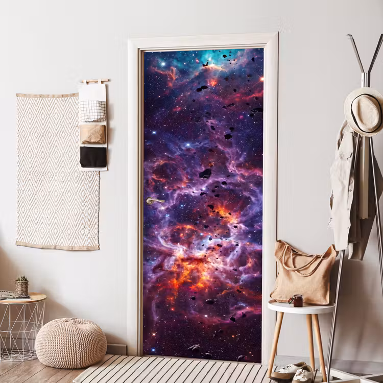 Deursticker - Space - Stars - Abstract - Colorful — 8