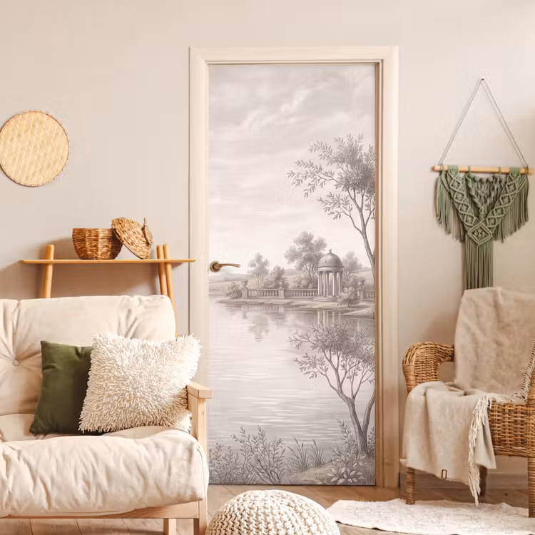 Deursticker - Terras - Water - Natuur - Landschap — 4