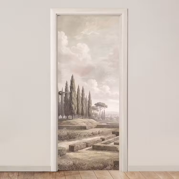 Deursticker - Vallei - Tuin - Natuur - Groen — 1