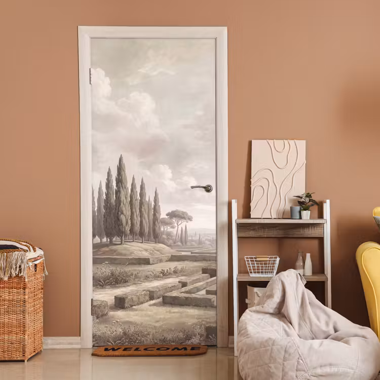 Deursticker - Vallei - Tuin - Natuur - Groen — 2