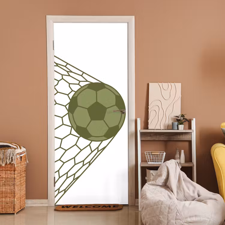 Deursticker - Voetbal - Goal - Sport - Groen — 2