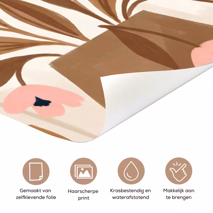 Deursticker - Vrouw - Kimono - Pastel — 3
