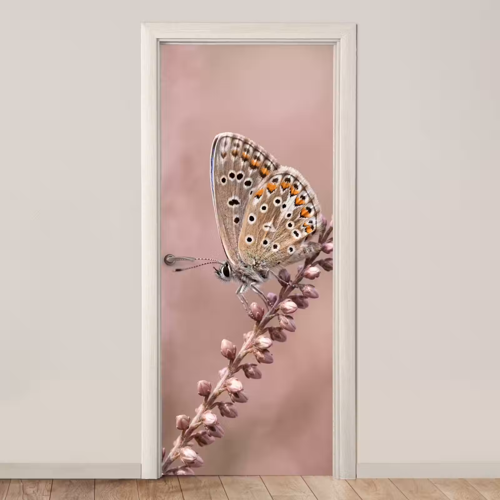 Deursticker - Lavendel - Vlinder - Paars — 1