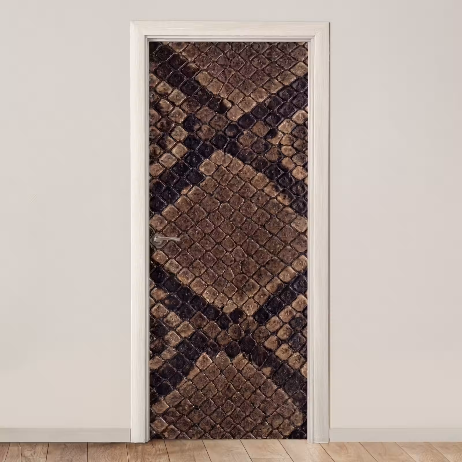 Deursticker - Python - Schubben - Brons — 1