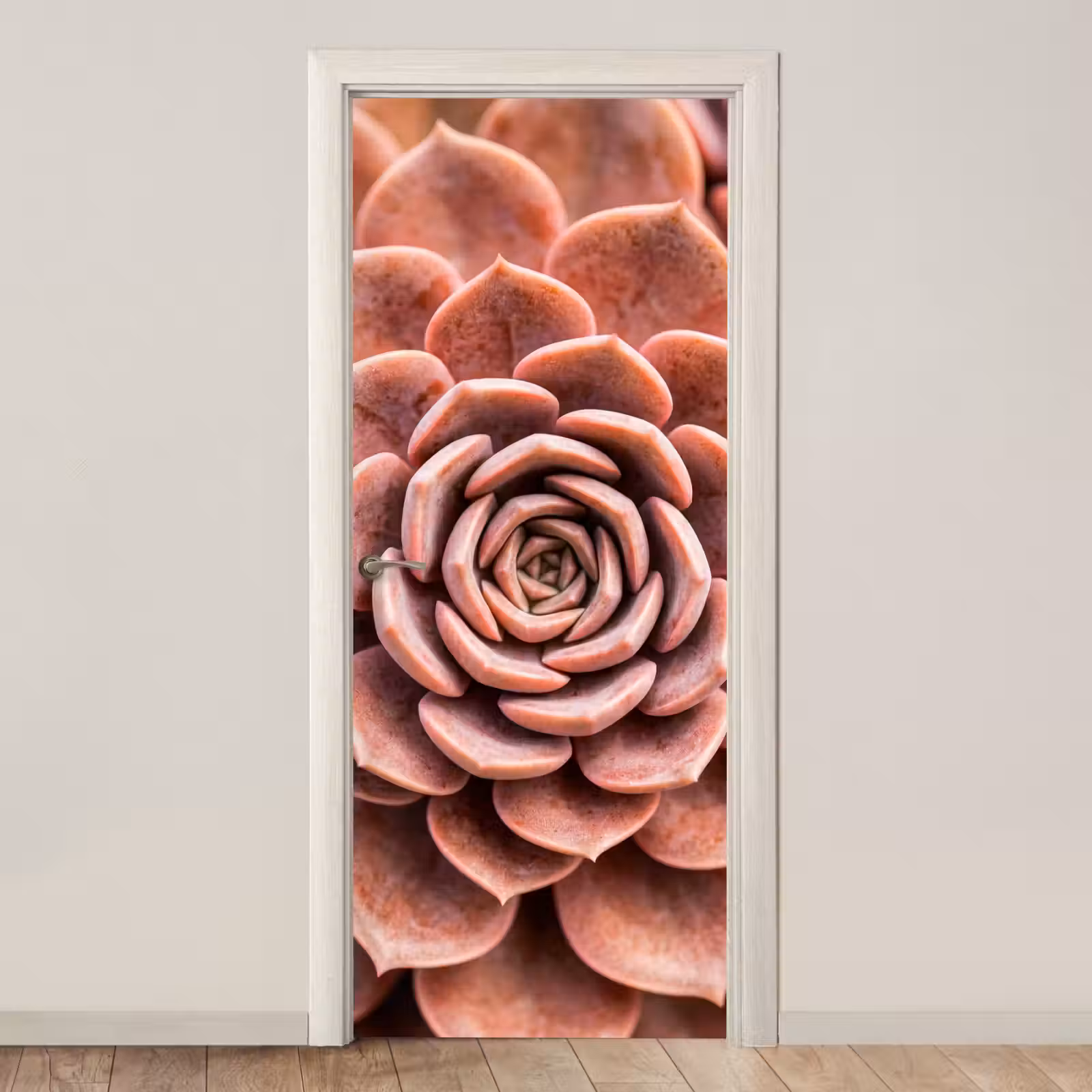 Deursticker - Vetplant - Organisch - Roze — 1
