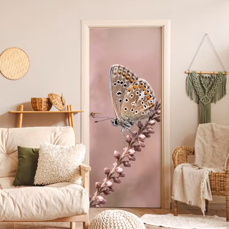 Deursticker - Lavendel - Vlinder - Paars — 4