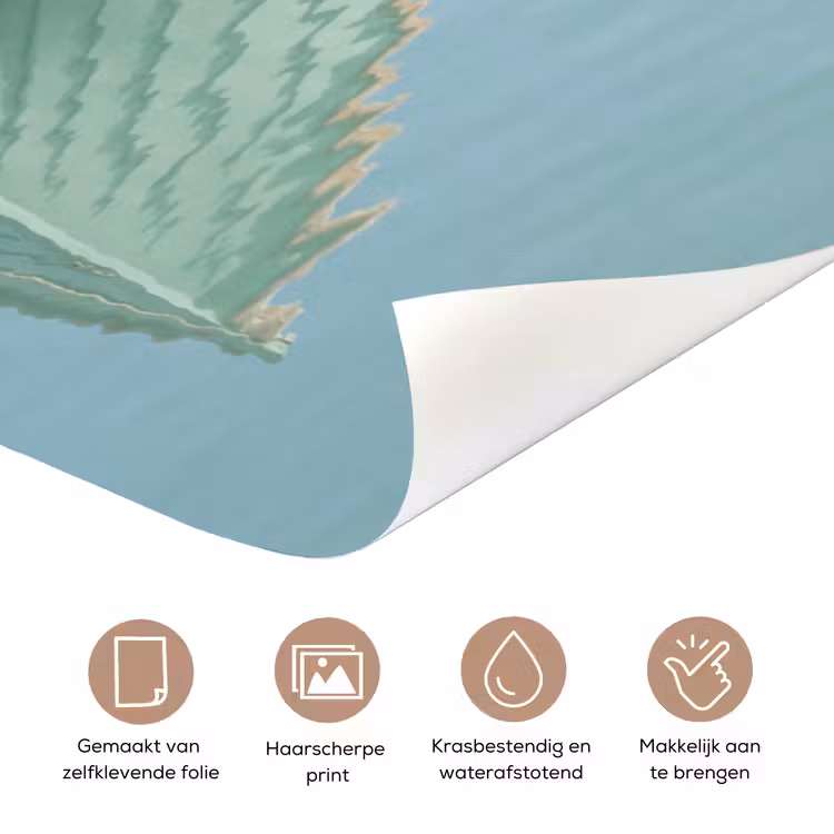 Deursticker - Minimalistisch - Boot - Zee — 3