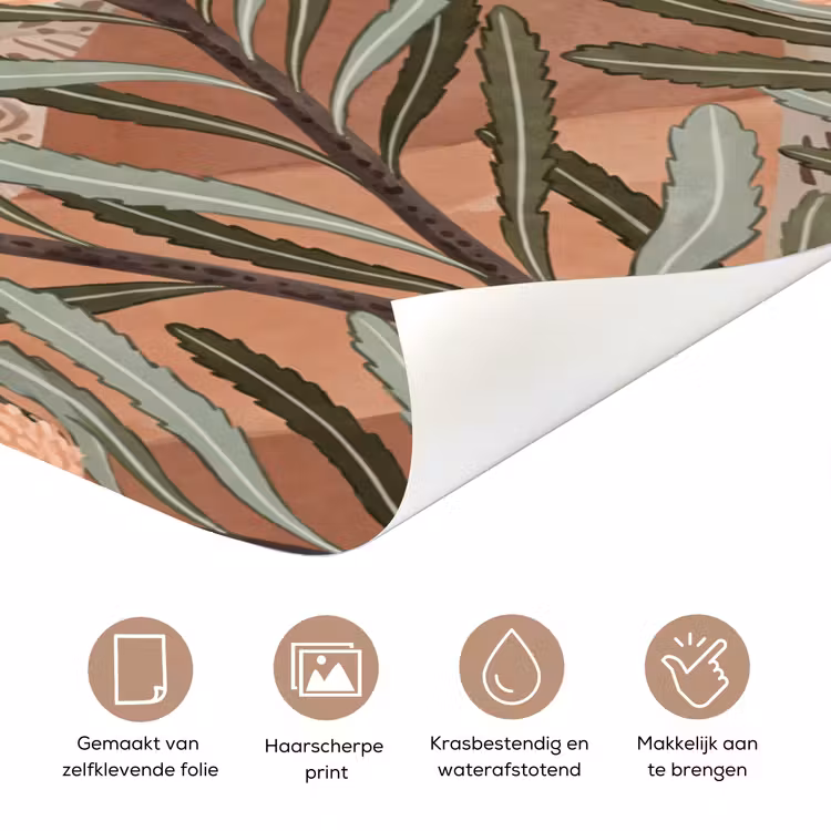 Deursticker - Modern - Heuvels - Terracotta — 3