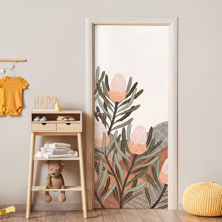 Deursticker - Modern - Heuvels - Terracotta — 6