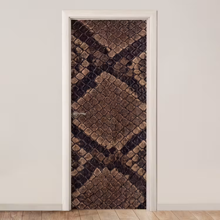 Deursticker - Python - Schubben - Brons — 1