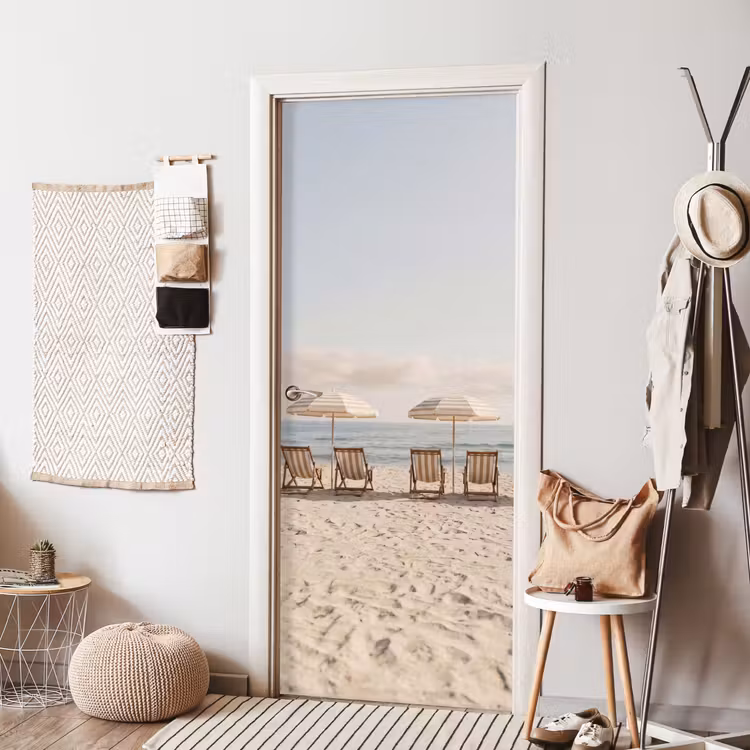 Deursticker - Strand - Stoelen - Parasol — 8