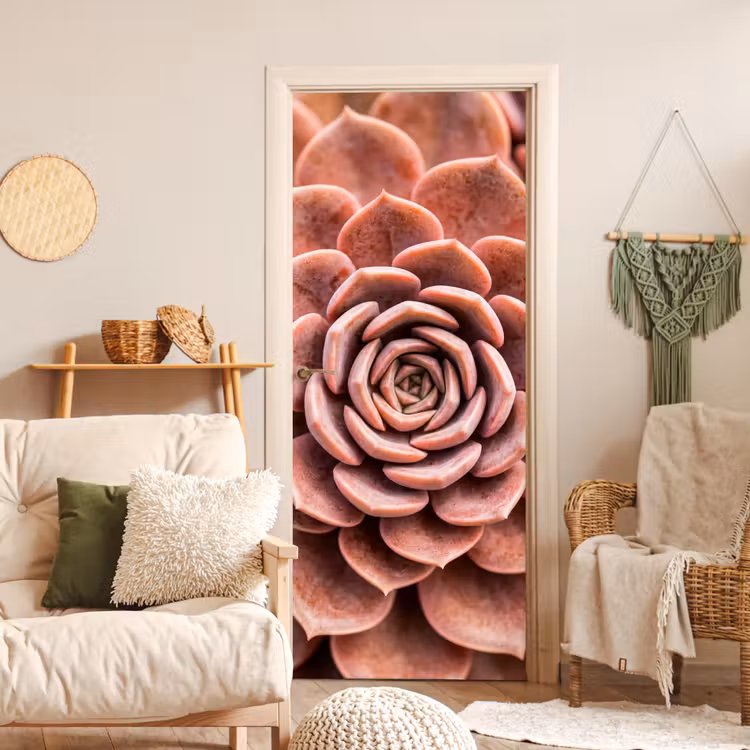 Deursticker - Vetplant - Organisch - Roze — 4