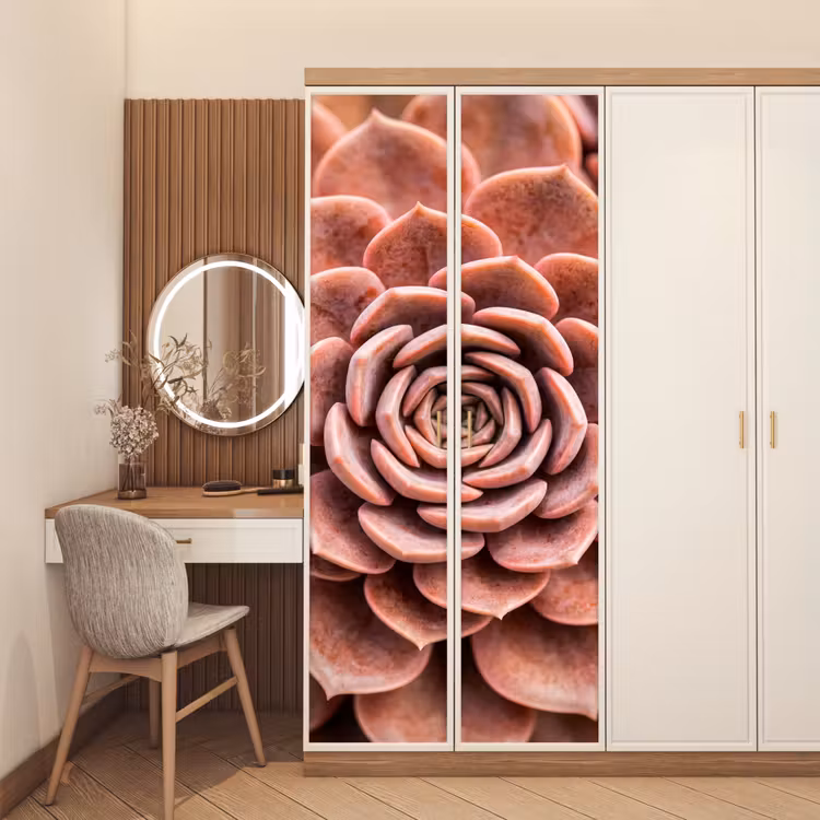 Deursticker - Vetplant - Organisch - Roze — 5