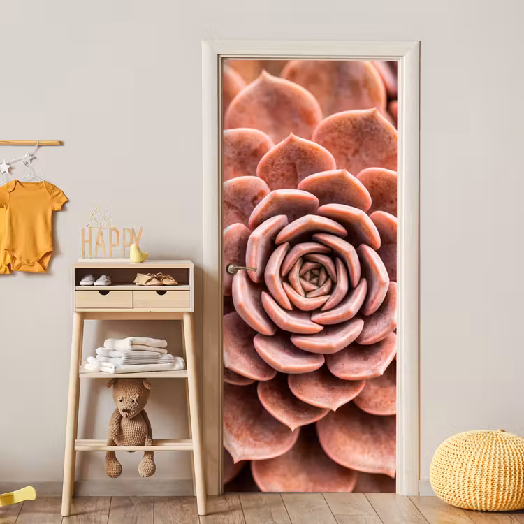 Deursticker - Vetplant - Organisch - Roze — 6