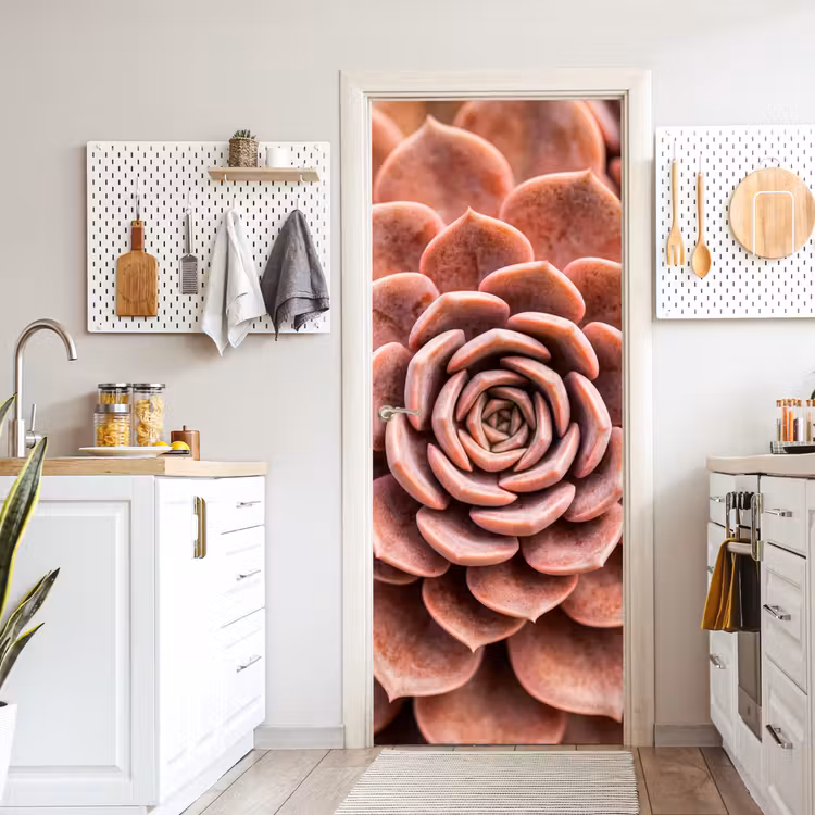 Deursticker - Vetplant - Organisch - Roze — 7