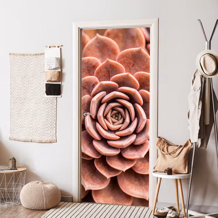 Deursticker - Vetplant - Organisch - Roze — 8