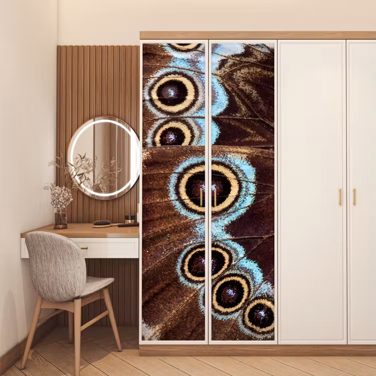 Deursticker - Vleugels - Vlinder - Blauw — 5