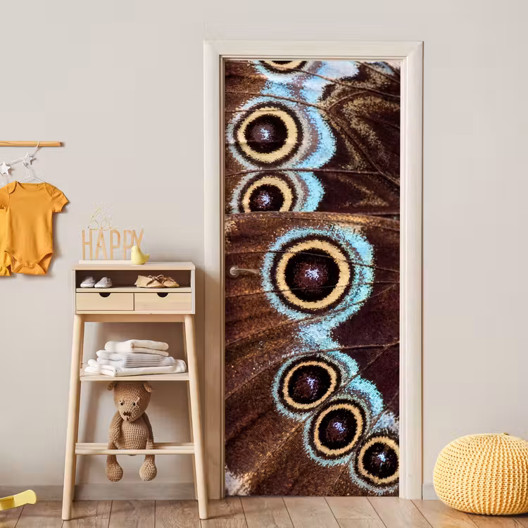 Deursticker - Vleugels - Vlinder - Blauw — 6