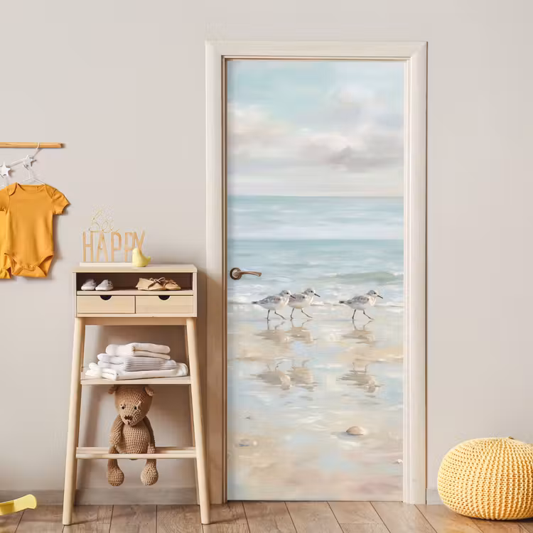 Deursticker - Vogels - Strand - Zee — 6