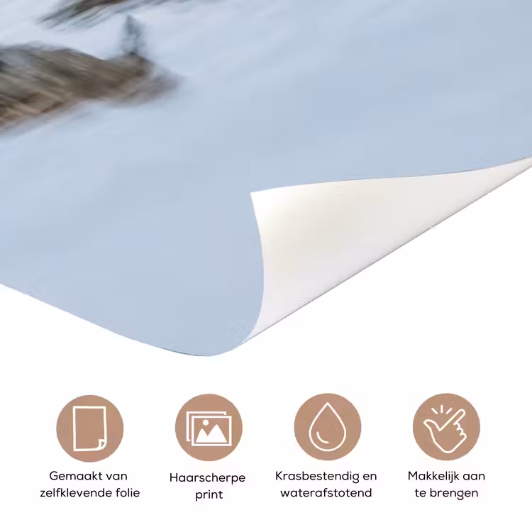 Deursticker - Vogels - Water - Grijs — 3