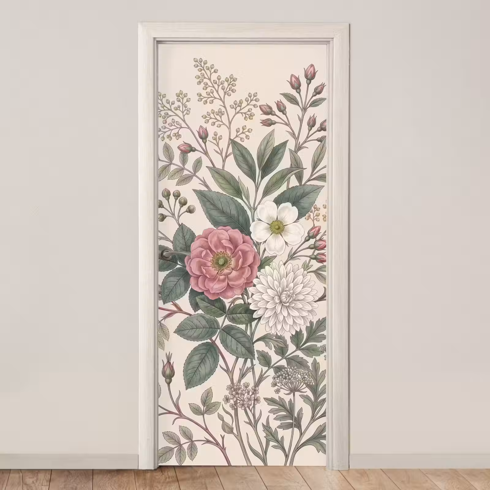 Deursticker - Romantisch - Design - Kleurrijk — 1