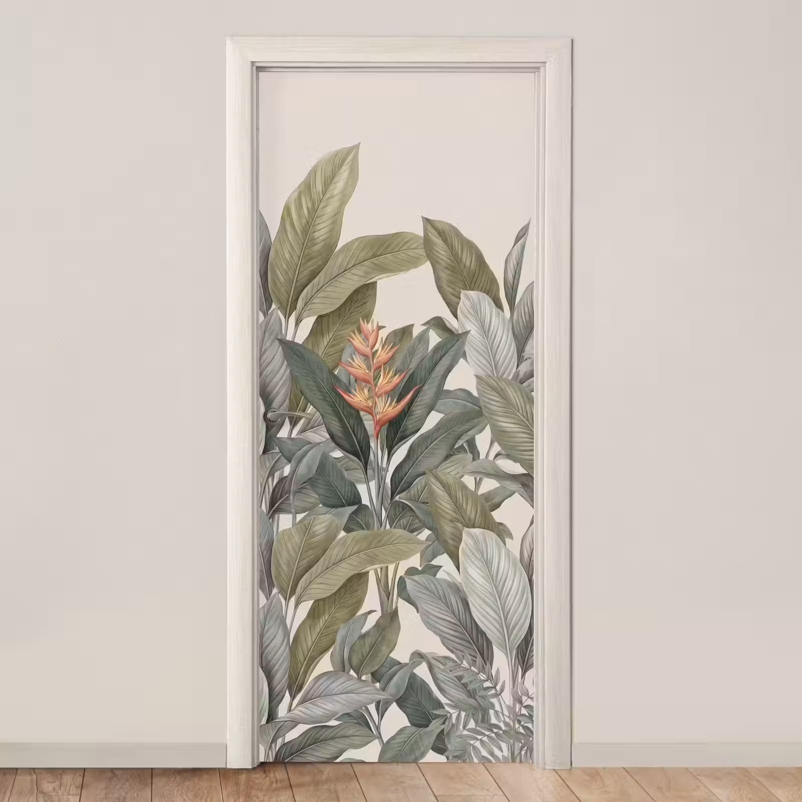 Deursticker - Tropisch - Planten - Modern - Groen — 1