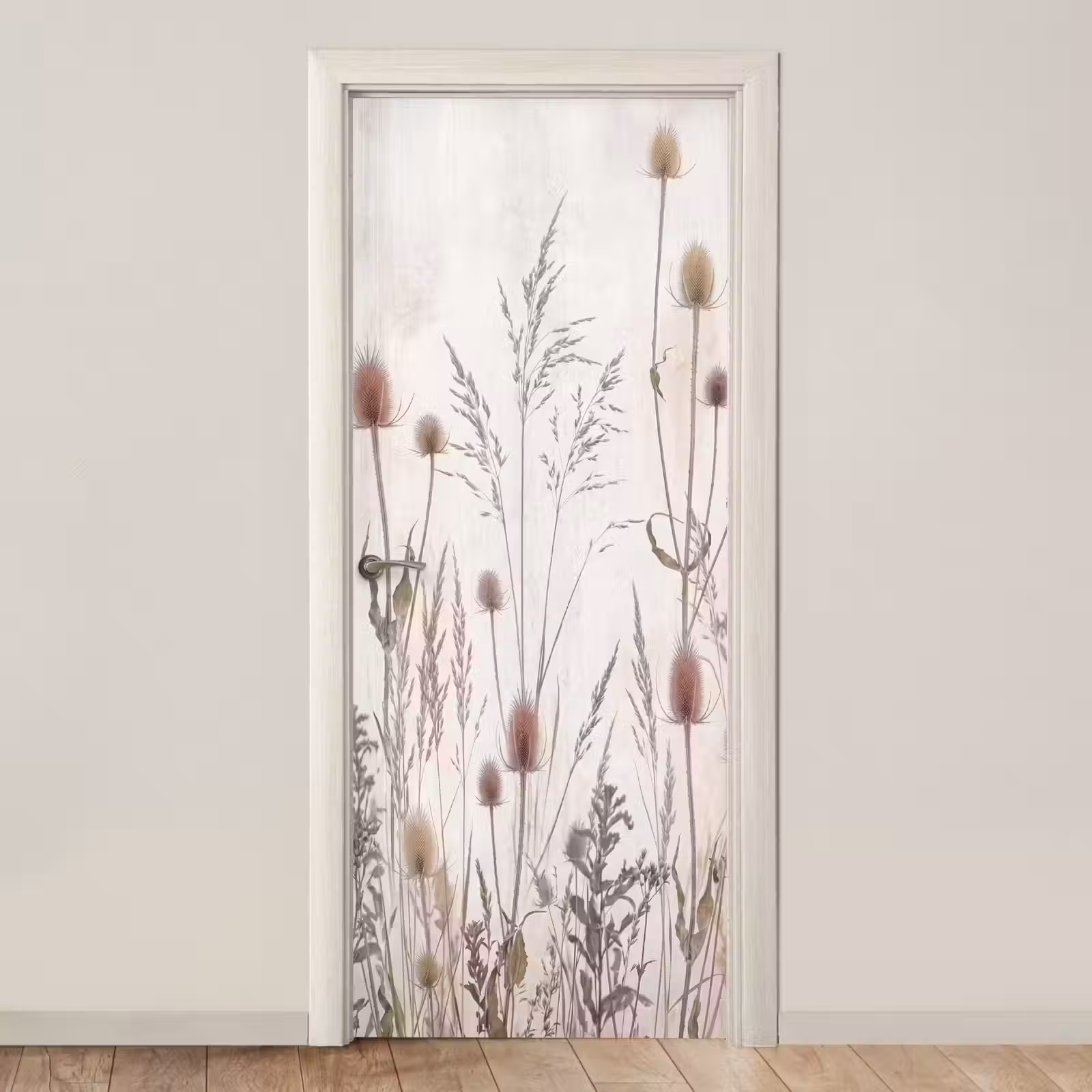 Deursticker - Weidebloemen - Design - Sepia — 1