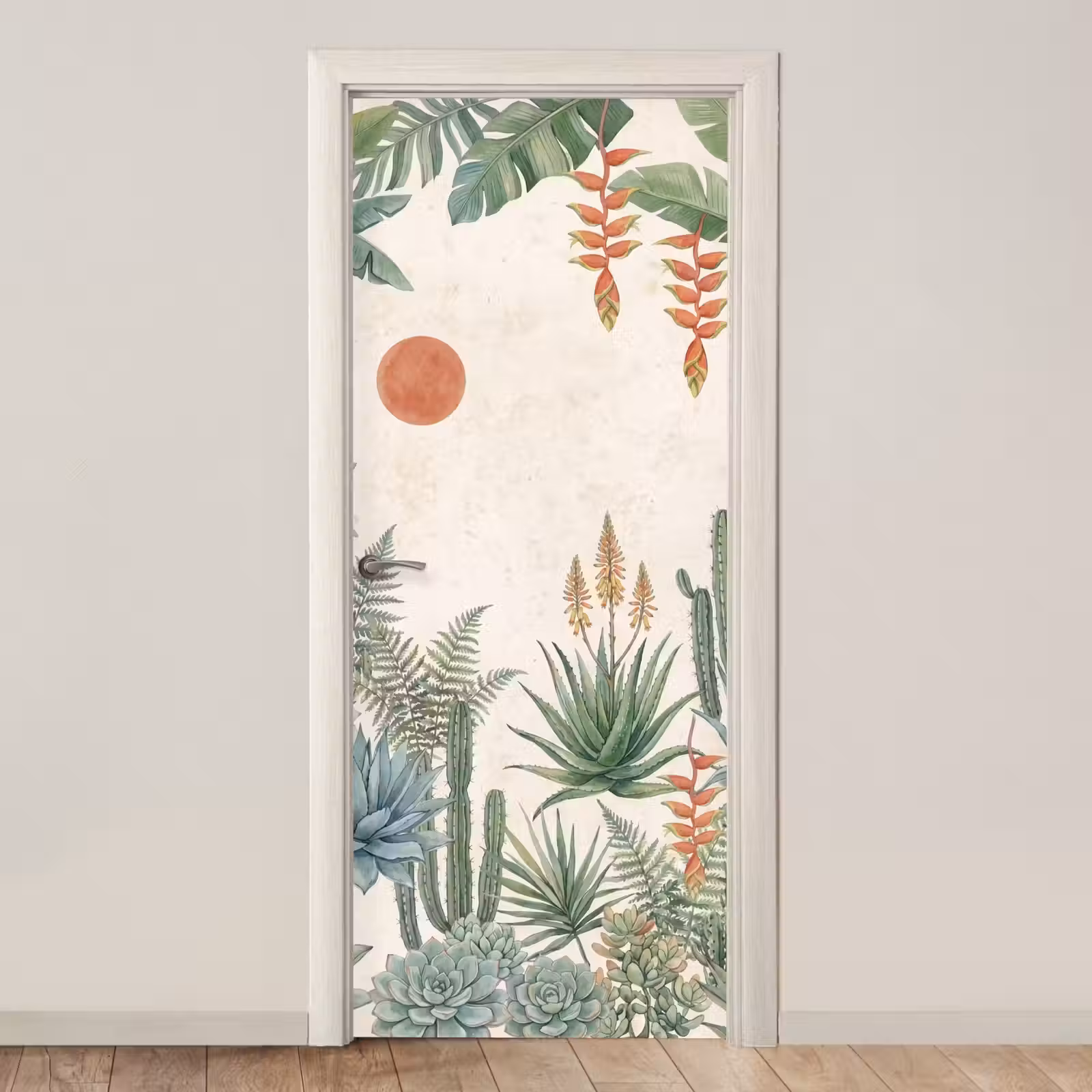 Deursticker - Woestijn - Planten - Groen — 1