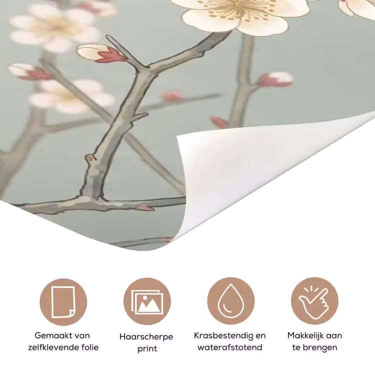 Deursticker - Kersen - Bloesem - Groen — 3