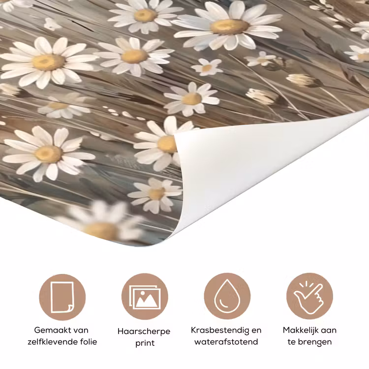 Deursticker - Madelief - Illustratie - Wit — 3