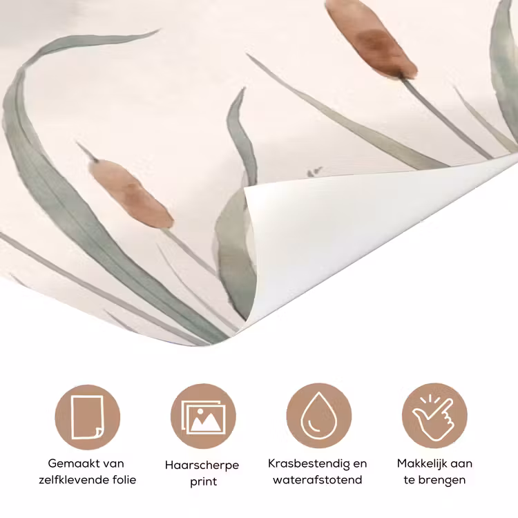 Deursticker - Minimalistisch - Bamboe - Groen — 3