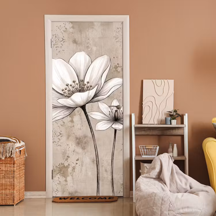 Deursticker - Modern - Design - Wit — 2
