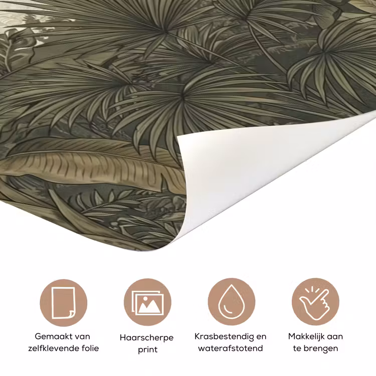 Deursticker - Papagaaien - Jungle - Tropisch - Green — 3