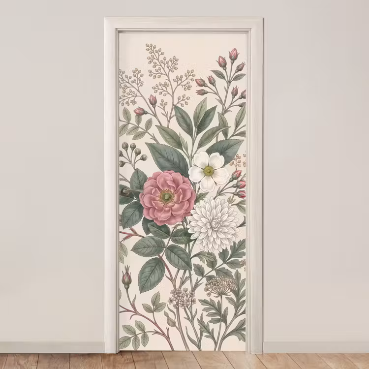 Deursticker - Romantisch - Design - Kleurrijk — 1